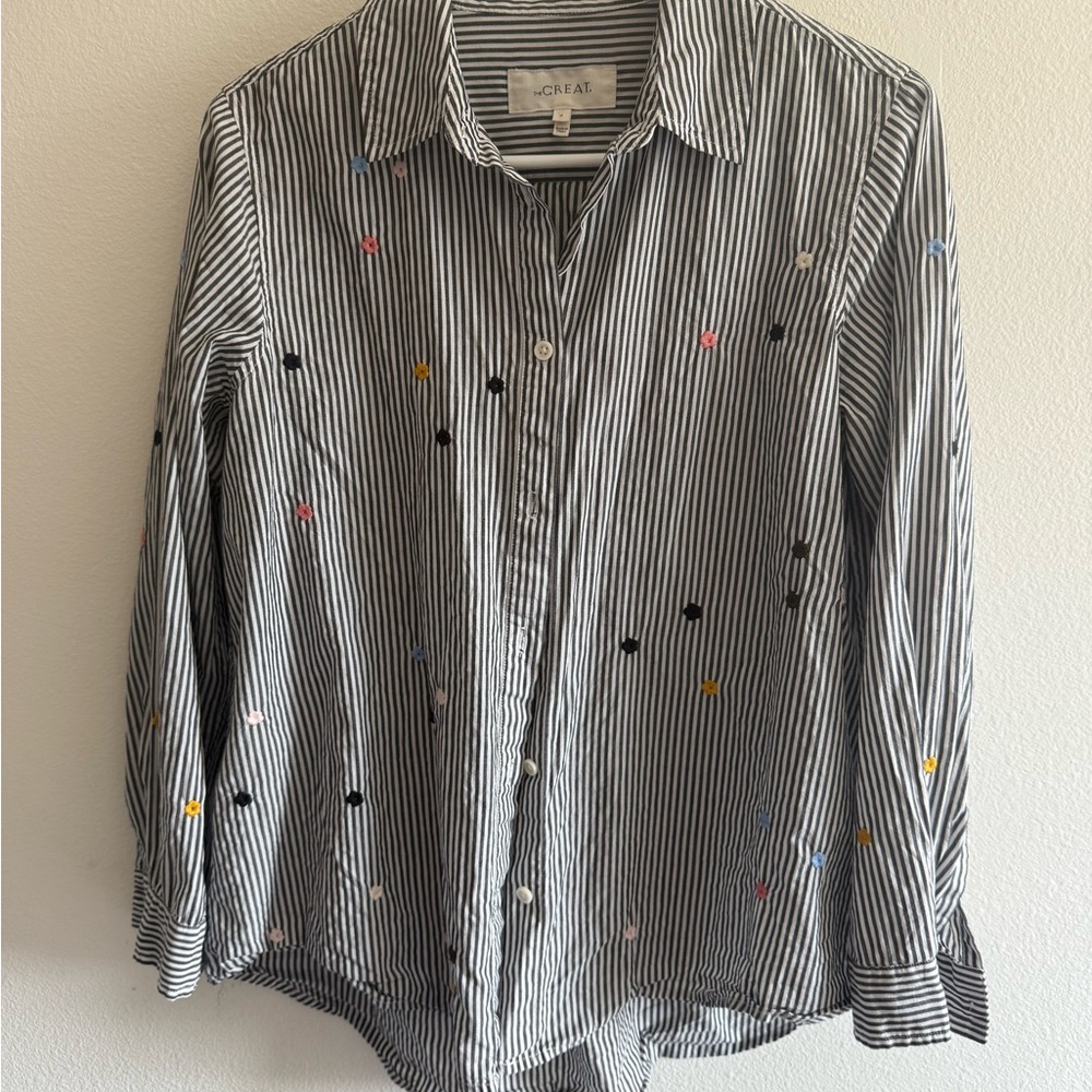 The Great Striped Shirt - Black and White